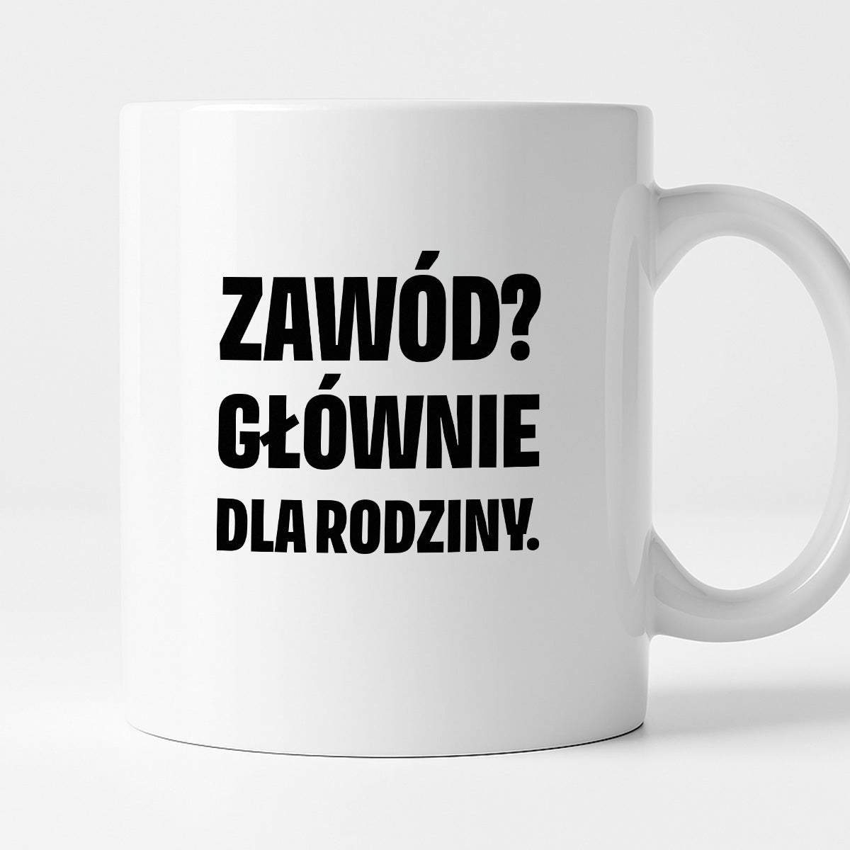 Kubek z nadrukiem - "Zawód? Głównie dla rodziców"