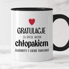 Kubek z nadrukiem "Gratulacje za bycie moim chłopakiem - zajebisty z C