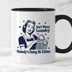 Kubek z nadrukiem "Don't Worry Laundry Nobody's Doing Me Either"