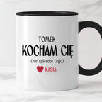 Kubek spersonalizowany z nadrukiem "Kocham Cię (nie spierdol tego)" [2