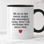 Kubek z nadrukiem "Nie ma na tym świecie drugiej tak wkurwiającej osob