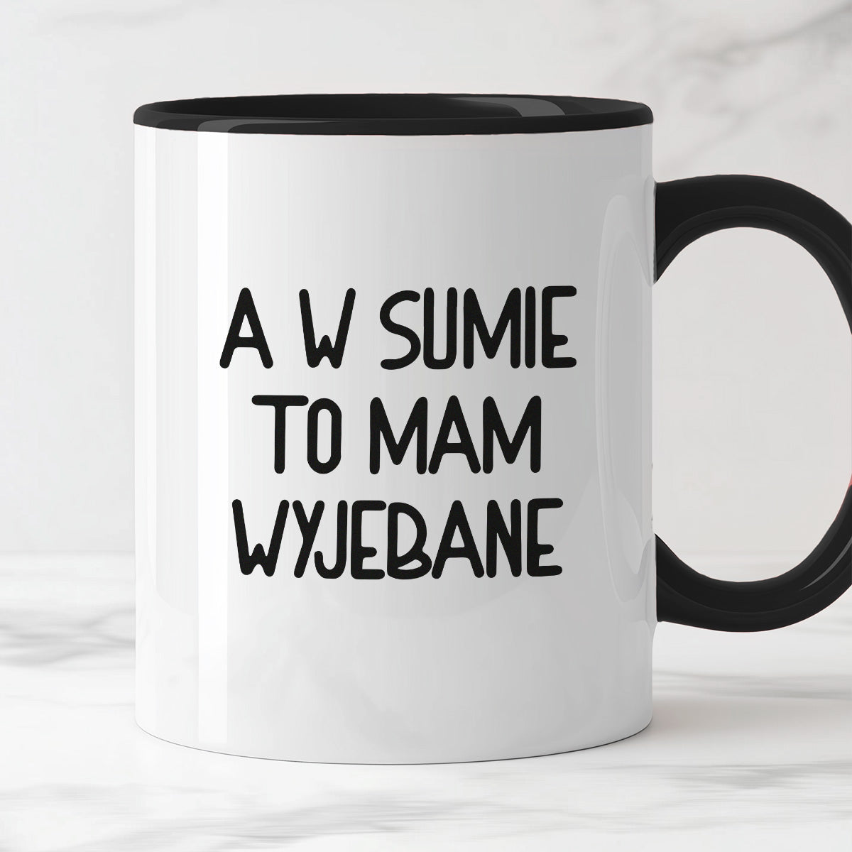 Kubek z nadrukiem "A w sumie, to mam wyjebane"