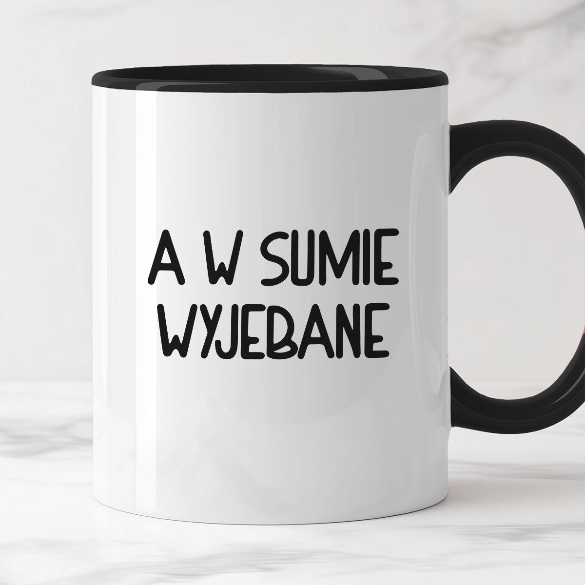 Kubek z nadrukiem "A w sumie wyjebane"