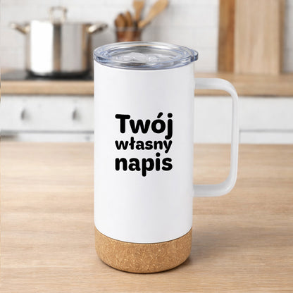 Kubek termiczny PREMIUM 500 ml z własnym napisem - V