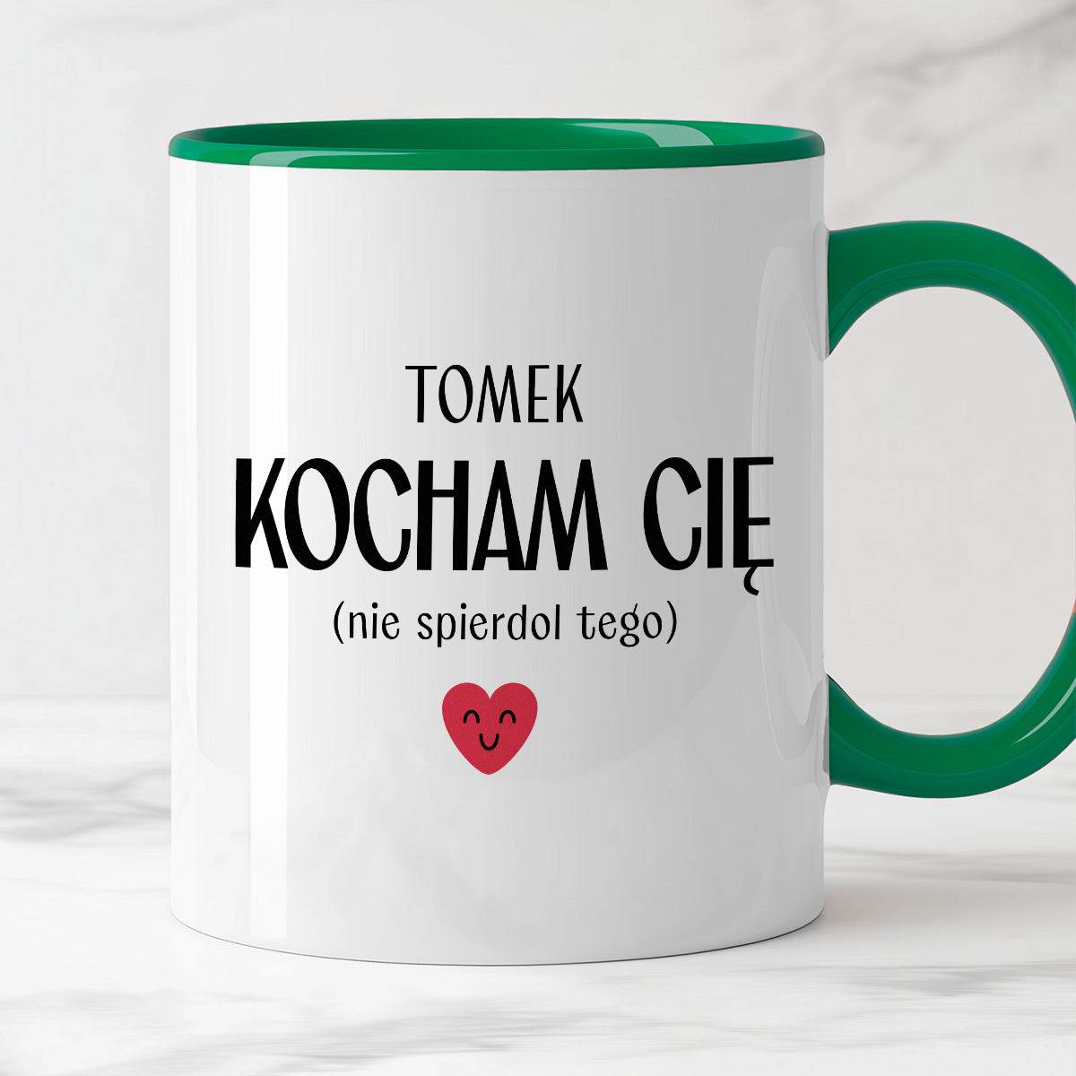Kubek spersonalizowany z nadrukiem "Kocham Cię (nie spierdol tego)" [1