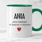 Kubek spersonalizowany z nadrukiem "Jesteś najlepszym, co znalazłem w 