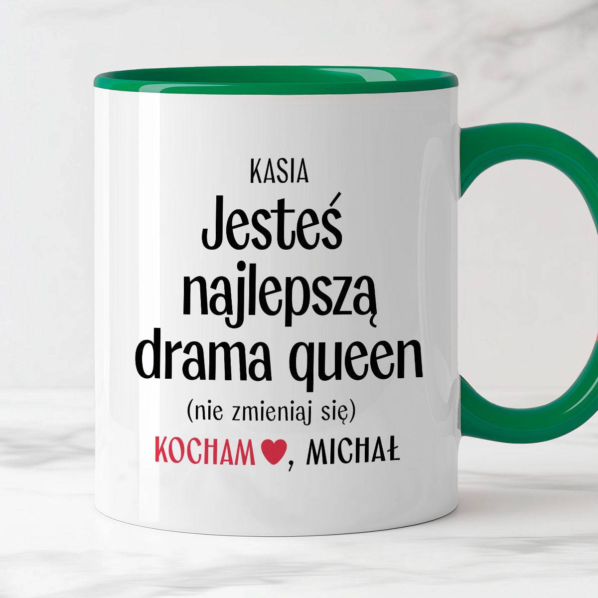 Kubek spersonalizowany z nadrukiem "Jesteś najlepszą drama queen (nie 