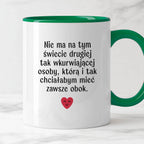Kubek z nadrukiem "Nie ma na tym świecie drugiej tak wkurwiającej osob
