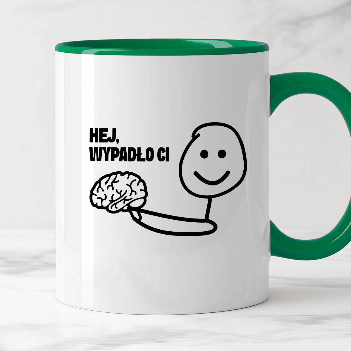 Kubek z nadrukiem "Hej, wypadło Ci"
