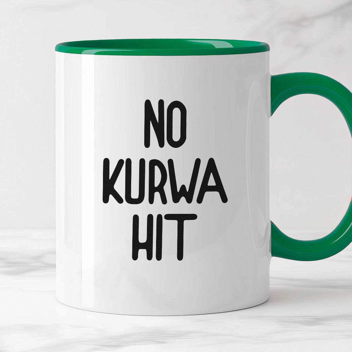 Kubek z nadrukiem "No kurwa hit"