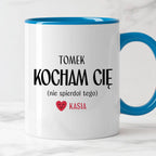 Kubek spersonalizowany z nadrukiem "Kocham Cię (nie spierdol tego)" [2