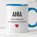 Kubek spersonalizowany z nadrukiem "Jesteś najlepszym, co znalazłem w 