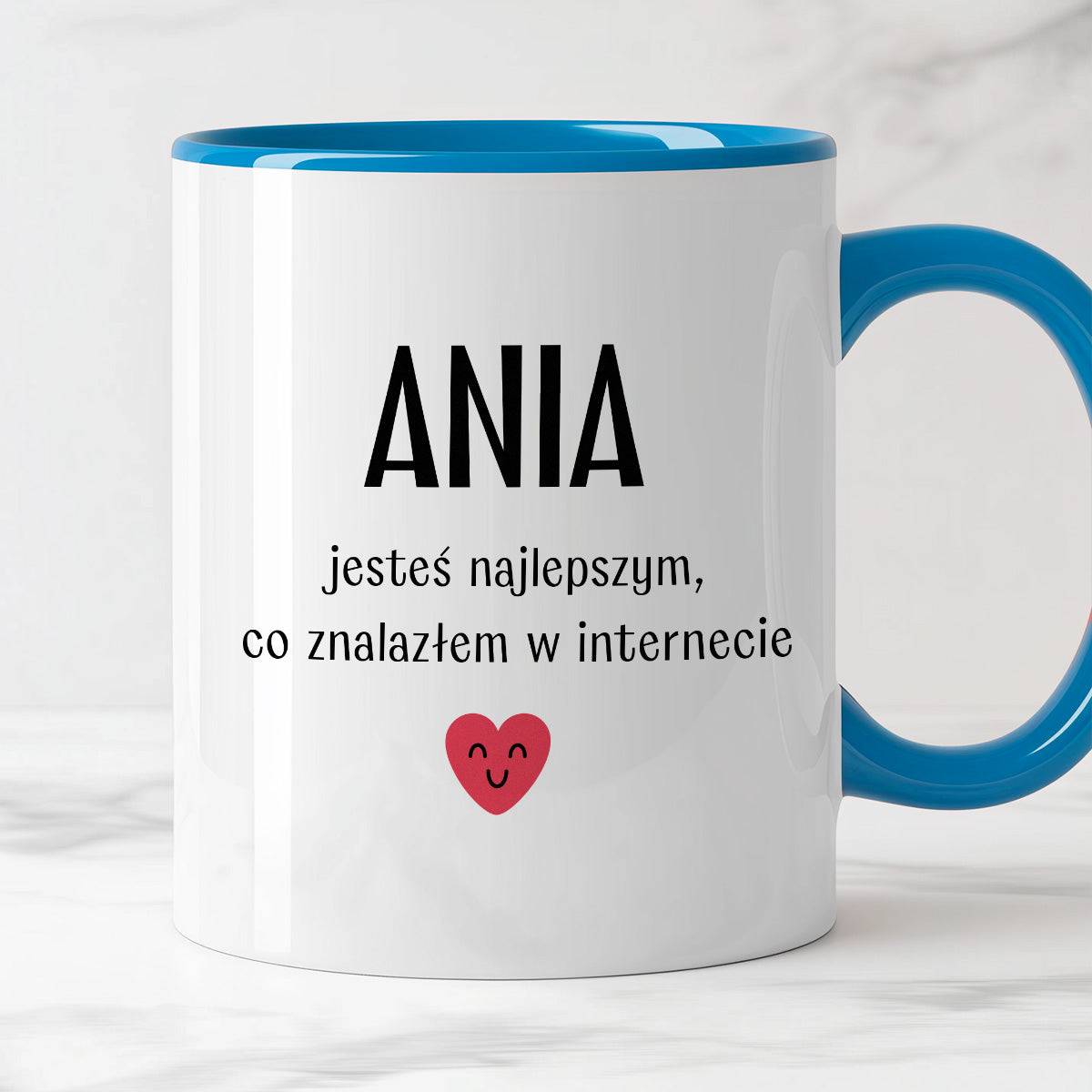 Kubek spersonalizowany z nadrukiem "Jesteś najlepszym, co znalazłem w 
