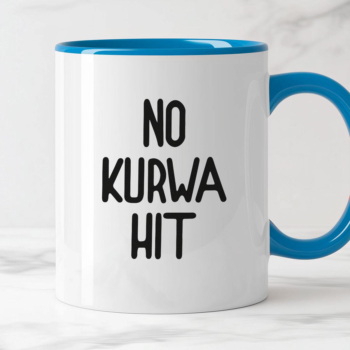 Kubek z nadrukiem "No kurwa hit"