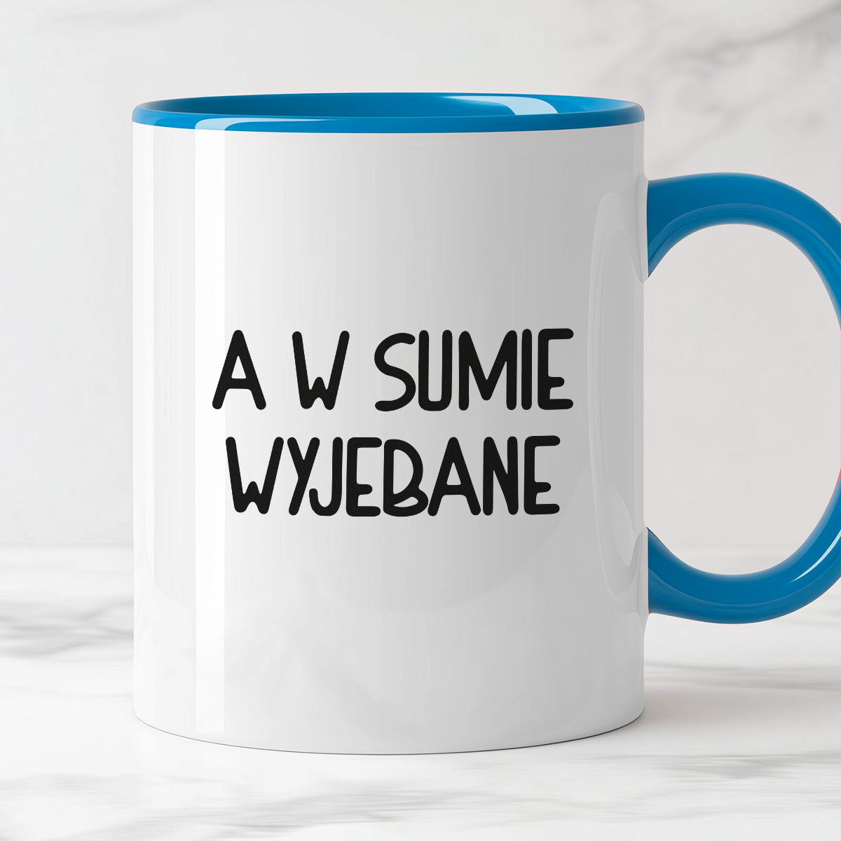 Kubek z nadrukiem "A w sumie wyjebane"