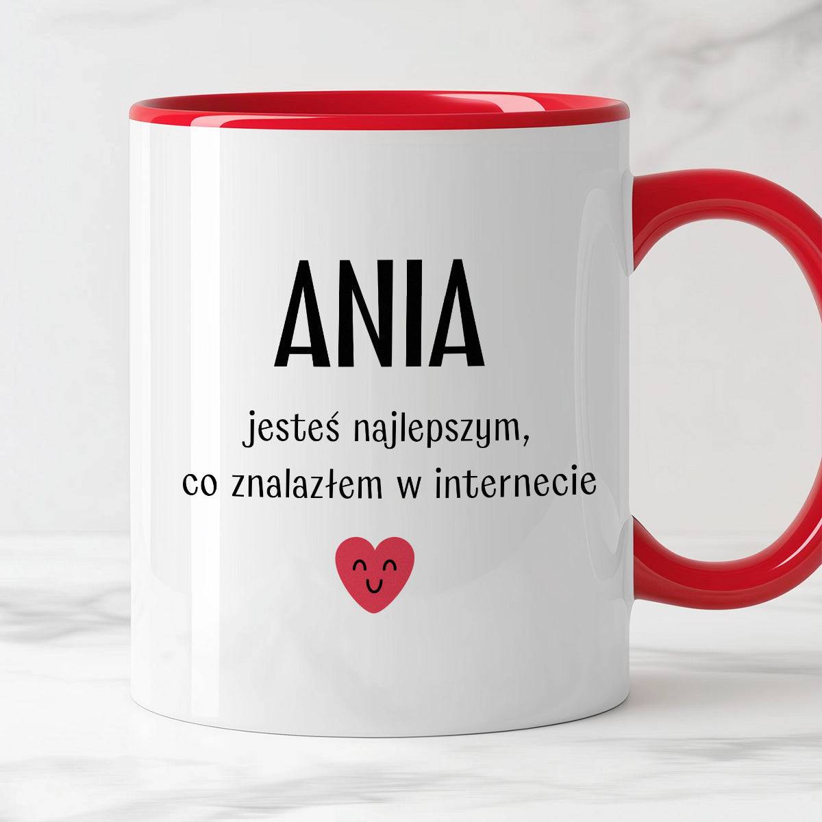 Kubek spersonalizowany z nadrukiem "Jesteś najlepszym, co znalazłem w 