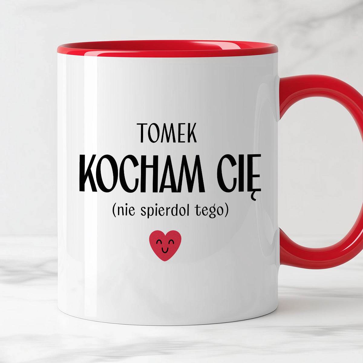 Kubek spersonalizowany z nadrukiem "Kocham Cię (nie spierdol tego)" [1
