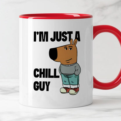 Kubek z nadrukiem "Just a chill guy"