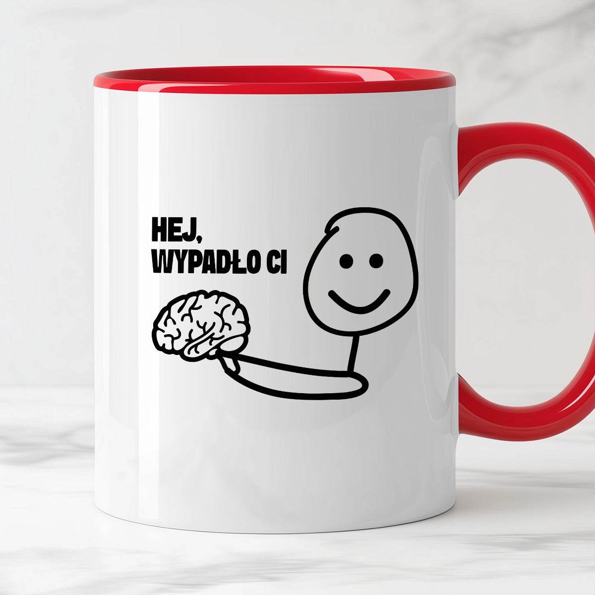 Kubek z nadrukiem "Hej, wypadło Ci"