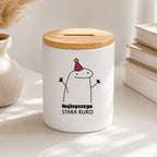 SKARBONKA ceramiczna z nadrukiem "Najlepszego stara ruro"