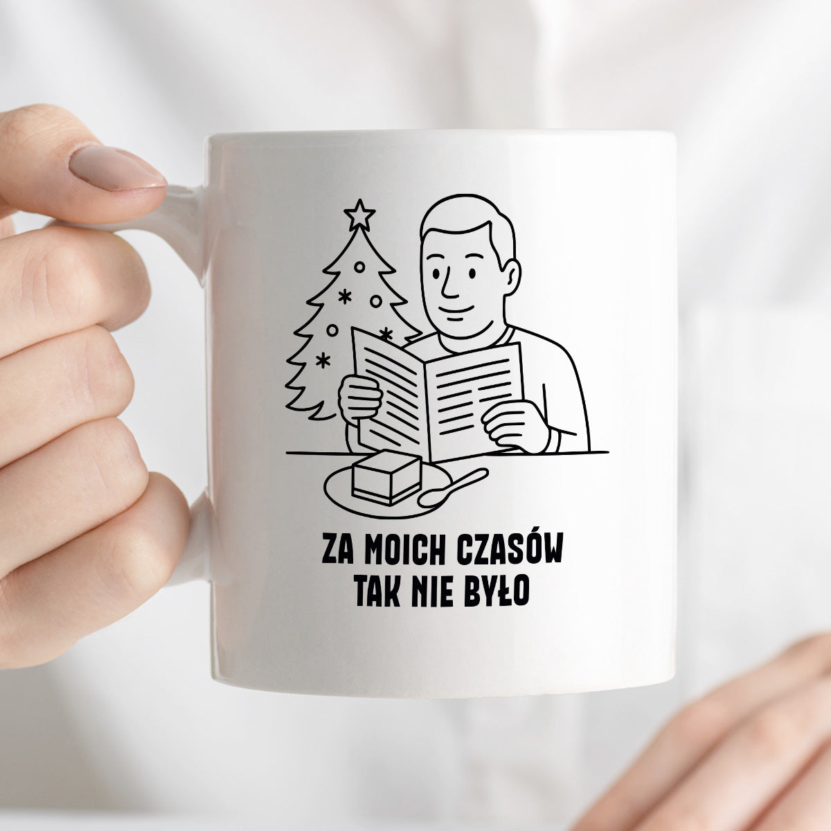 Kubek świąteczny z cytatem TATY - "Za moich czasów tak nie było"