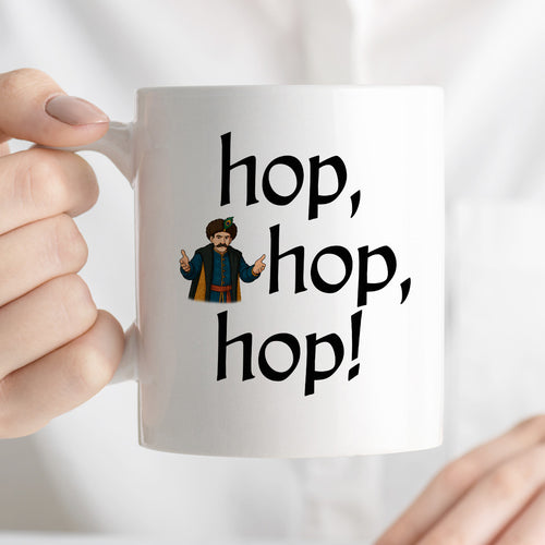 Kubek z nadrukiem "hop, hop, hop!" v2