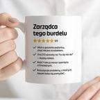 Kubek z nadrukiem "Zarządca tego burdelu"