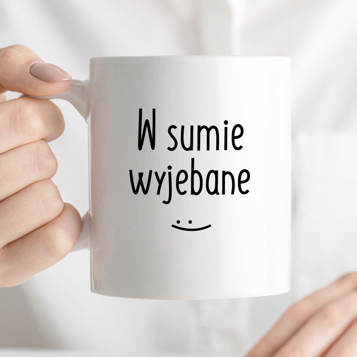 Kubek z nadrukiem "W sumie wyjebane"