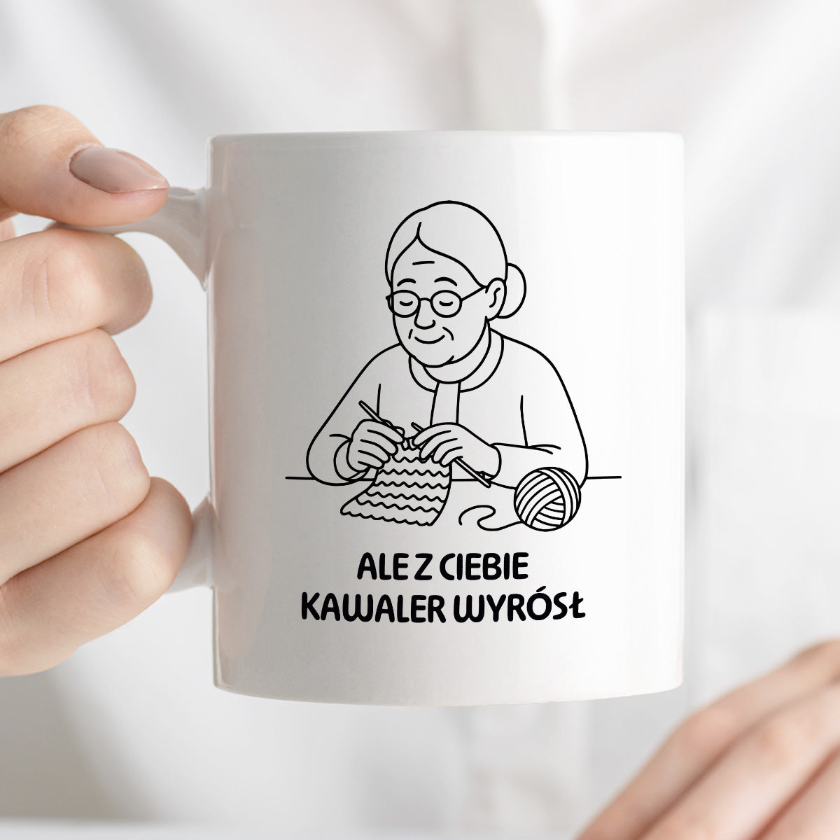 Kubek dla Babci / Dziadka - "Ale z Ciebie kawaler wyrósł"