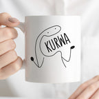 Kubek z nadrukiem "KURWA"