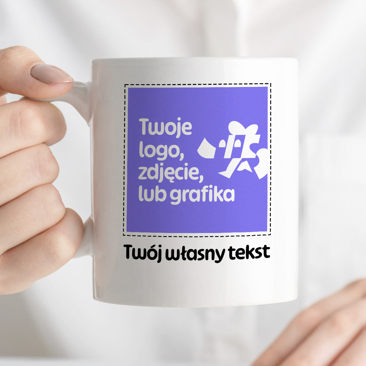 Kubek spersonalizowany z własnym zdjęciem / grafiką i podpisem
