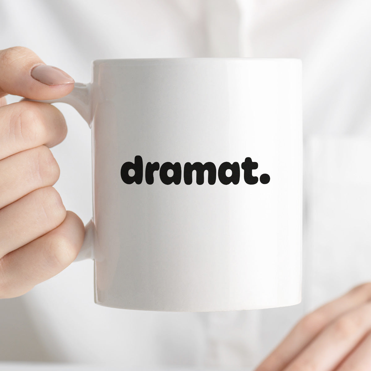 Kubek z nadrukiem - "dramat."