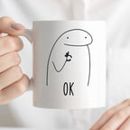 Kubek z nadrukiem "OK"
