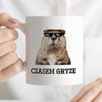 Kubek z nadrukiem "Czasem gryzę"