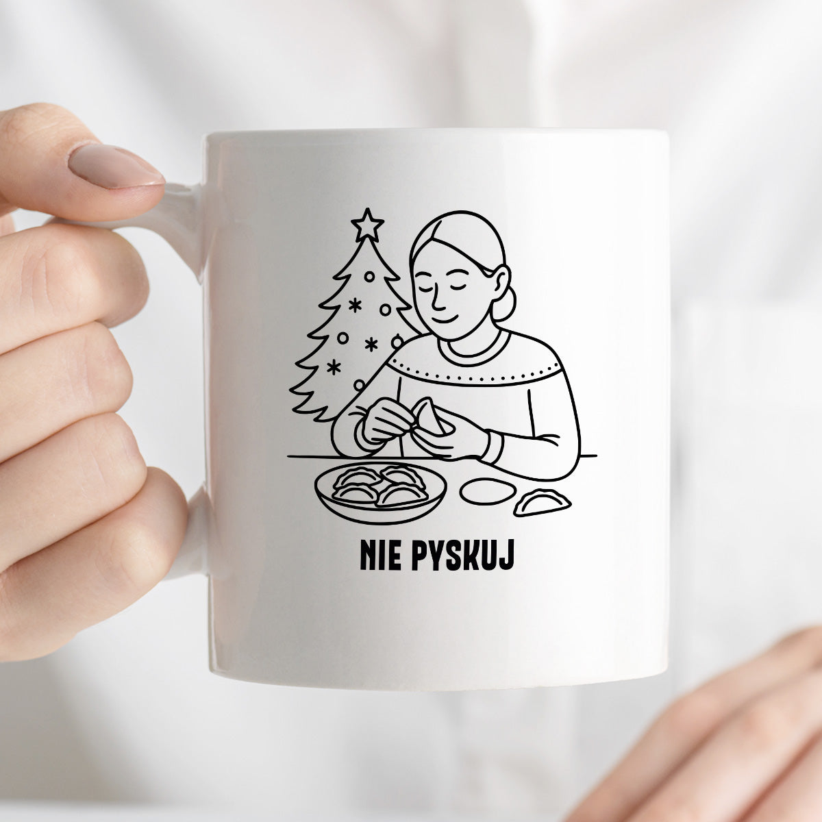 Kubek świąteczny z cytatem MAMY - "Nie pyskuj"