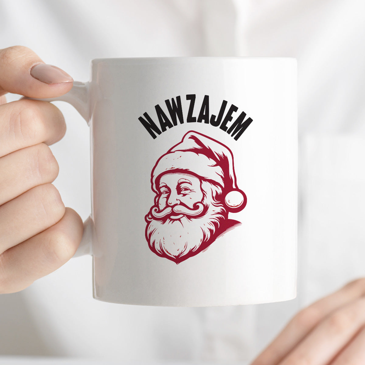 Kubek świąteczny z Mikołajem "Nawzajem"