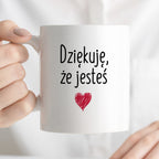 Kubek z nadrukiem "Dziękuję, że jesteś"