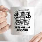 Kubek z nadrukiem - HITY POLSKIEGO INTERNETU - PAWEŁ JUMPER - "Jest kurwa wysoko"