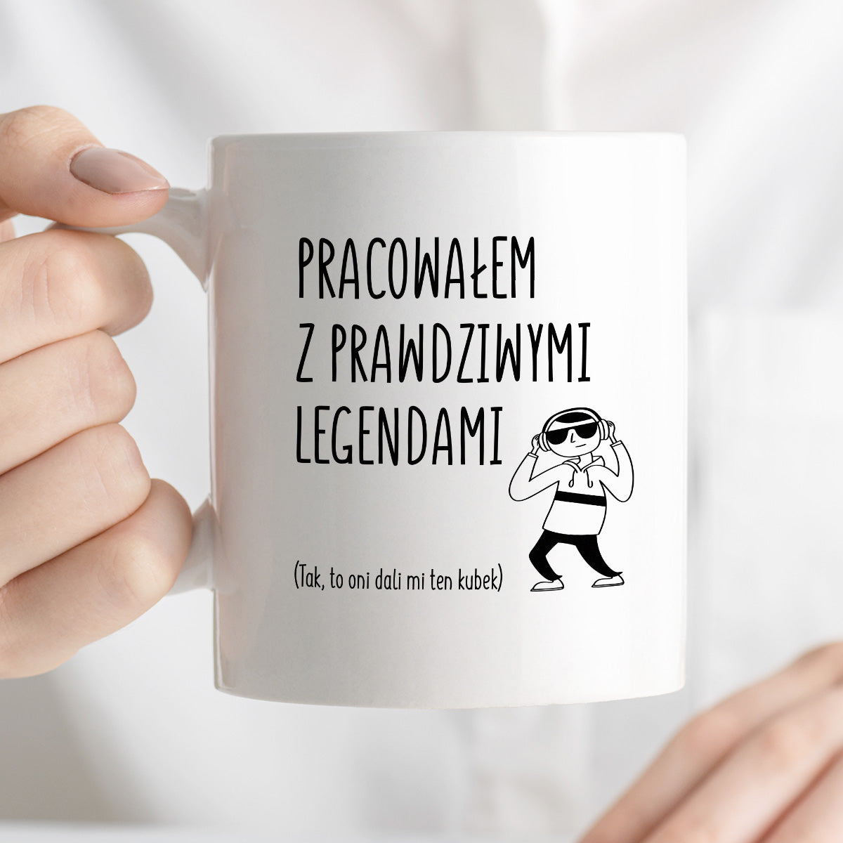 Kubek z nadrukiem na ODEJŚCIE Z PRACY - "Pracowałem z prawdziwymi legendami"