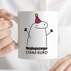 Kubek z nadrukiem - "Najlepszego stara ruro"