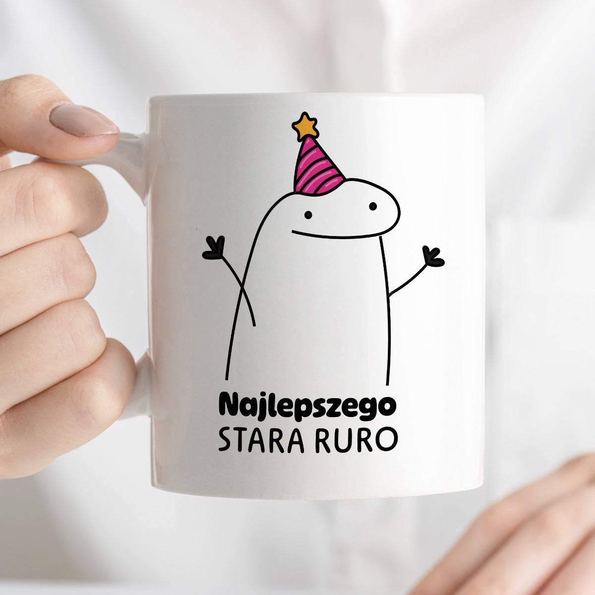 Kubek z nadrukiem - "Najlepszego stara ruro"