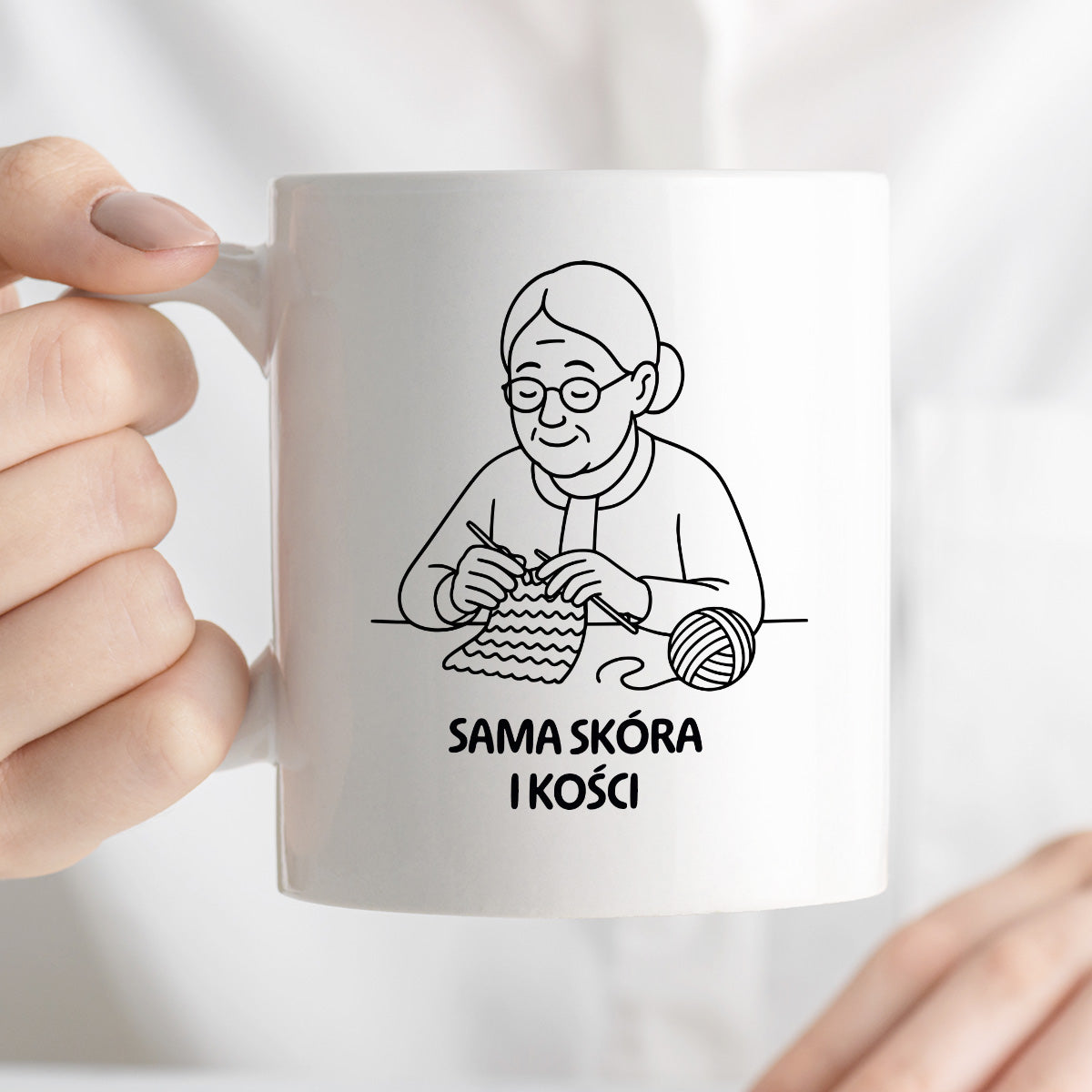 Kubek dla Babci / Dziadka - "Sama skóra i kości"