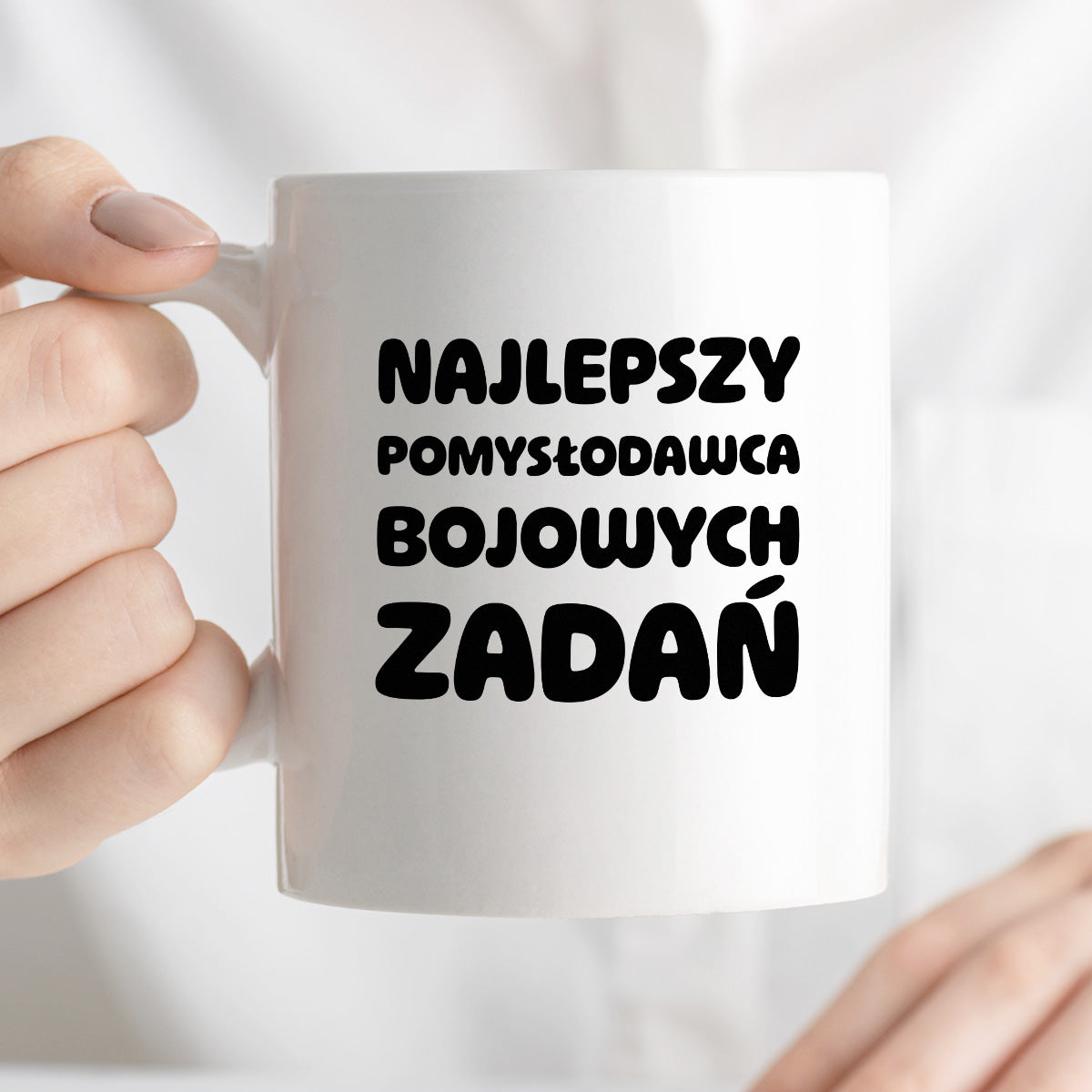 Kubek z nadrukiem - "Najlepszy pomysłodawca bojowych zadań"