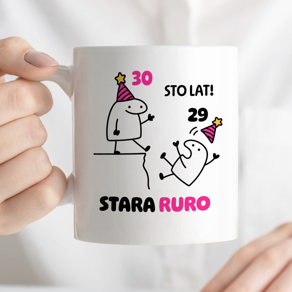 Kubek z nadrukiem "STO LAT! STARA RURO" [dowolny wiek]