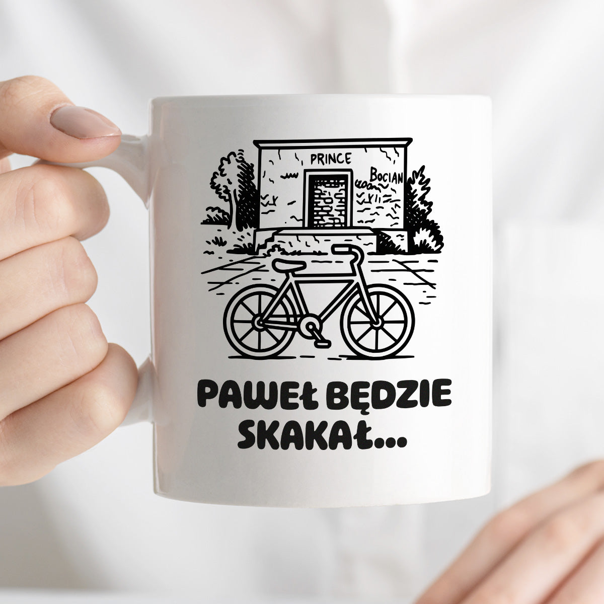 Kubek z nadrukiem - HITY POLSKIEGO INTERNETU - PAWEŁ JUMPER - "Paweł będzie skakał"