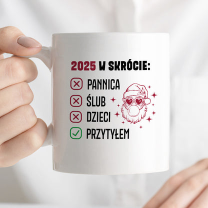 Kubek świąteczny z Mikołajem "2025 w skrócie" II