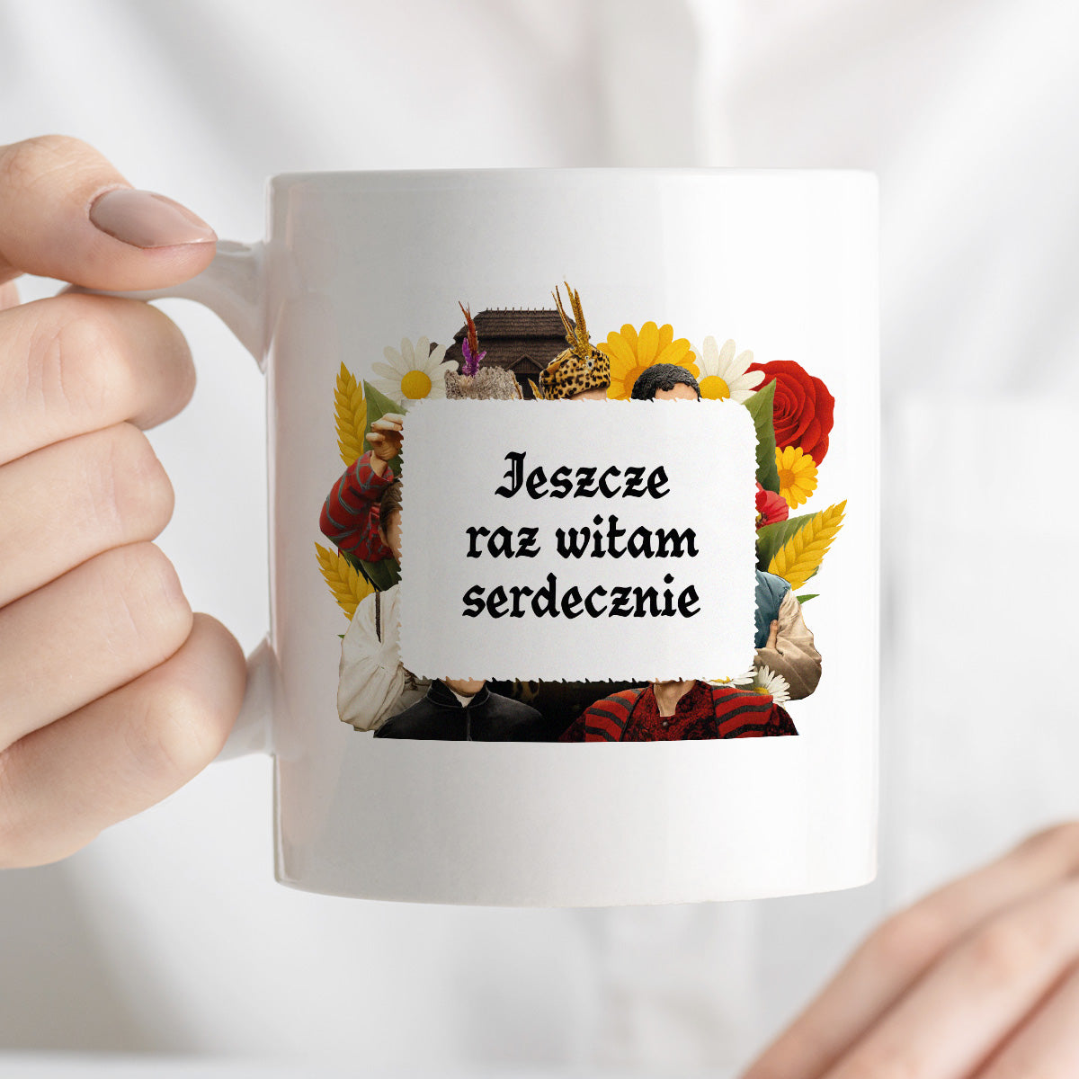 Kubek z nadrukiem "Jeszcze raz witam serdecznie" NOWE 1670