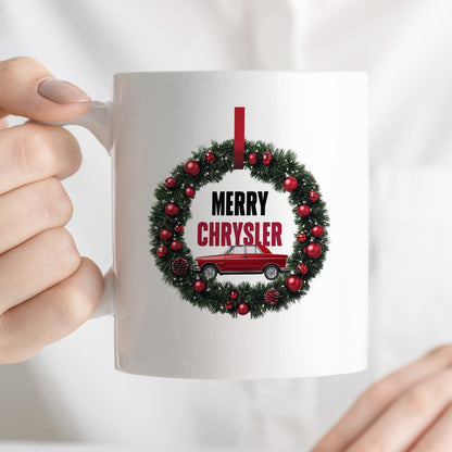 Kubek świąteczny mem "Merry Chrysler"