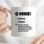 Kubek z nadrukiem "Mój status"