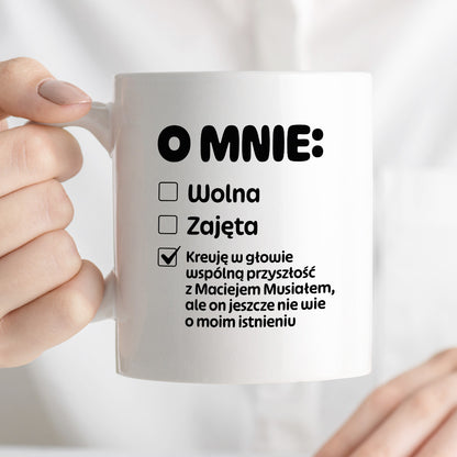 Kubek z nadrukiem "Mój status"